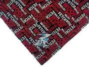 WOOF Dog Bandana/Scarf Tie On Reversible NEW Red Black White Small/Medium