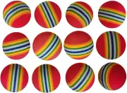 Colorful Soft Foam Rainbow Play Balls for Pet Dog and Cat Toys (12)