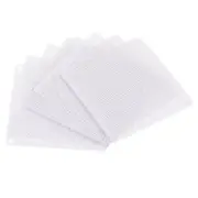 8pcs 80mm Computer Fan Filter Grills PVC Mesh Dustproof Case Cover White