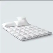 Sleepy Z King Size Mattress Pad Topper Quilted Cool Cotton Fitted Softer Feel