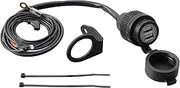 Kitaco 80-757-02400 USB Power Supply Kit, K-Tour (2 Port Type), XSR125 (RE46J) BVF1