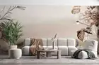 3D Floral Butterfly Pink Self-adhesive Removeable Wallpaper Wall Mural