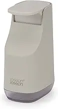 Joseph Joseph Bathroom Slim, Compact, Space Saving Soap Dispenser- easy-push pump head, Non drip nozzle, refillable- Ecru