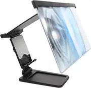 CTIRCHIU Phone Screen Magnifier Mobile Video Magnifier Mobile Phone Extension Screen Office Phone Stand Screen Magnifier for Mobile Phone Cell Phone Magnifier Phone Prop Stand Plastic Black
