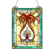 Stained Glass Window Panel Medallion ~LAST ONE THIS PRICE~ Suncatcher