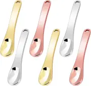 KAPASKI Mini Metal Makeup Spatula Skin Care Cosmetic Spoon Reusable Applicato...