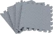 EPIGEIST 4pcs Interlocking Exercise Mat Soft Cushioned Floor Tiles for Gym and Home Use Noise-reducing Scratch-Resistant Multi-Purpose Padding for Appliances and Equipment