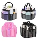 1pc Portable Mesh Shower Bathroom Basket Bag Quick Dry Breathable Caddy Tote