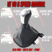 VE SHIFTER GEAR KNOB AND BOOT HOLDEN COMMODORE HSV V8 MANUAL SS SSV