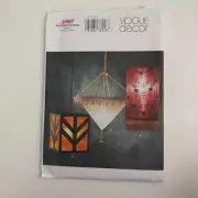 Vogue Decor Sewing Patterns 7787, 3 Styles Fabric Hanging Lamps