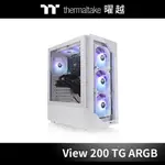 曜越 光透 VIEW 200 TG ARGB 強化玻璃 中直立式 機殼 雪白版 CA-1X3-00M6WN-00