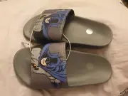 Boys kids Beachwear Batman Slide SLIPPERS Shoes size 13 SNR new