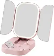 Fruusv Foldable Mirrors | Makeup Mirrors Vanity Mirrors with Lights, Led Lighted Vanity, Makeup with Bright Led Lights, Lighted Makeup Mirrors with Bright LED Lights for Women