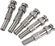 Snblzhef 5pcs Solder Less Twist Spring BNC Connector Jack for Coaxial RG59 CCTV Camera