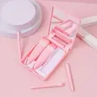 5Pcs with Mirror Box Mini Makeup Brushes Set Cosmetic Brush Kit Cosmetic Tool
