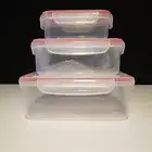 3 Piece Snapware SMALL Plastic Food Container With Lids (2250ML,1200ML,500ML)