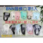 BNN 鼻恩恩 鼻壓條  立體醫療口罩  BNN立體口罩5入 BNN U系列M/L 加大口罩 黑色口罩  白色口罩