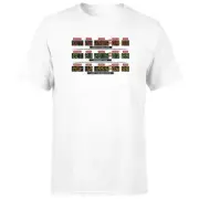 Back To The Future Destination Clock Men's T-Shirt - White