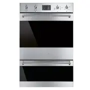 Smeg 60cm Classic Thermoseal Double Pyrolytic Oven - Stainless Steel