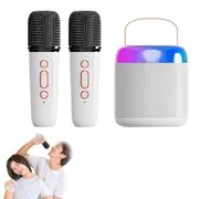 Portable Bluetooth Portable Mini Karaoke Machine with 2 Wireless Microphones