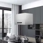 vidaXL Hanging Island Range Hood Touch Sensor LCD 55 cm Stainless Steel