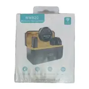 WM820 Wireless Lavalier Microphone for iPhone, Android Type C New Sealed