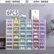 娜·6 PCS Transparent shoe box shoe storage shoe rack shoebox
