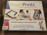 Finger Prints Framed Child's Art Kit Finger Paints Color Go Round New