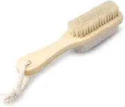 Generic Foot Exfoliating Brush Exfoliate Brush Exfoliating Face Brush Boar Bristle Brush Pumice Stone Brush Foot Brush with Handle Bristle Foot Brush Wooden Bath Brush Pumice Massage Brush