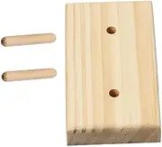 GARIOUANS Yarn Spool Holder Elegant Wooden Thread Organizer Rack for DIY Sewing Embroidery Lightweight Portable Design Space Saving Bobbin Storage for Home Use