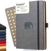 Dingbats* Wildlife Grid Writing Journal Notebook A5 - Vegan Leather Hardcover...