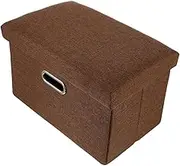 1pc Storage Stool with Cover Multifunctional Creative Storage Box for Clothes Strong Load Bearing Capacity for Bedroom and Living Use and Material