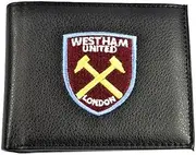 West Ham United FC Embroidered Bi-Fold Wallet (UK Size: One Size) (Black)