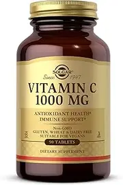 Solgar Vitamin C Tablets, 1000 Mg, 90 Count