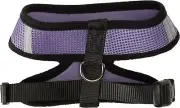2 piece Pet Control Harness for Dog & Cat Easy Soft Walking Collar Large purple.