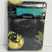 Disney Nightmare Before Christmas Tablecloth 70" Round Oogie Boogie Black Yellow