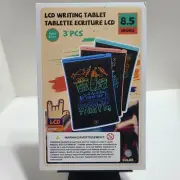 LCD Writing Tablets (Pack of 3) 8.5" Erasable Drawing Pads by Kokodi.