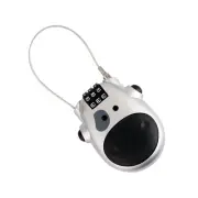 Anti-theft Lock Motorcycle Helmet STEEL CABLE Retractable Combination-UK SELLER