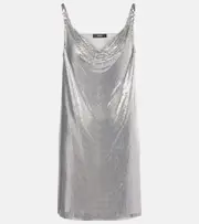 [Versace] Versace Metallic minidress AU 14 silver