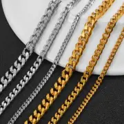 Cuban Necklace Chain - Black Silver Gold Color Chains Necklaces Jewelry Making