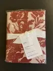 Pottery Barn SORREL TOILE Euro Sham, Red, NWT