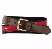 Vineyard Vines Men 30 Belt San Francisco 49ers Canvas Red NFL New