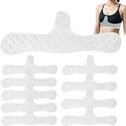 [Generic] Cotton Bra Liners - Pack of 10 Under Bra Sweat Liners |Under Breasts Sweat Absorber Pads | disposablee Bra Liners | Boob Towel for Prevent Irritation and Redness