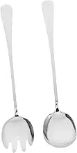 Alipis Set of 4 Stainless Steel Long Handle Salad Forks Slotted Serving Spoons for Buffet Elegant Utensils for Parties