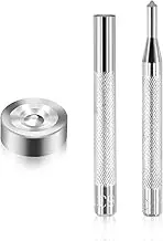 HAIKING Leather Punch Tool, 3 PCS Snap Rivet Setter for Backpacks, Leathercrafts, Jeans, Clothes (About 7cm/2.75 in)