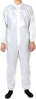 [Generic] XYWHPGV Anti Static Overalls Siamese Unisex ESD Coat Button up Lapel S White(45a49 6796f 2f2b6 1237b 0f2be af51a