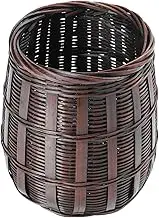 Parliky 1 PC Handmade Bamboo Woven Basket Multi Purpose Decorative Chopsticks Organizer Pencil Holder for Home Elegant Design with Craftsmanship Bamboo Material