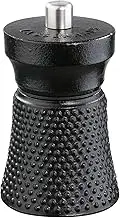Zassenhaus Worker Pepper Mill, Cast Iron Grinder Made of High-Performance Ceramic, Grinding Level Infinitely Adjustable, Also for Salt, Dried Herbs and More, Height: 10.0 cm, Diameter 6.0 cm