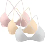 [Generic] Put the Wireless Sexy Deep Bralette on 3PC Cup Underwear V Bra Women's Underwear Sports Bustiers Women