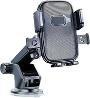 LeoLeoii Car Phone Mount - Smartphone Windshield Holder Mount,360° Rotation Cell Phone Mount Cradle Suction Cup Phone Holder for Windshield Air Vent (Suction Cup)